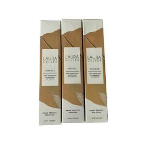 Laura Geller Spackle Skin Perfecting Waterproof Eye Primer Fair Light Lot of 3